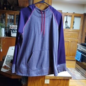Purple and hot pink hoodie